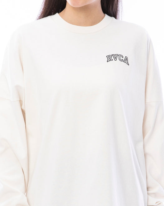 【OUTLET】RVCA レディース ARCHED FAKE RVCA LS ロンＴ【2023年秋冬モデル】