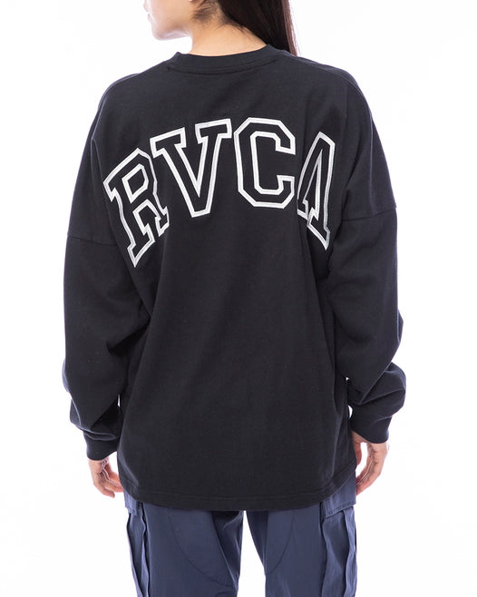 【OUTLET】RVCA レディース ARCHED FAKE RVCA LS ロンＴ【2023年秋冬モデル】