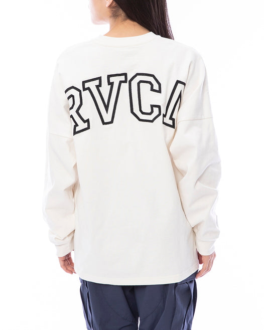 【OUTLET】RVCA レディース ARCHED FAKE RVCA LS ロンＴ【2023年秋冬モデル】