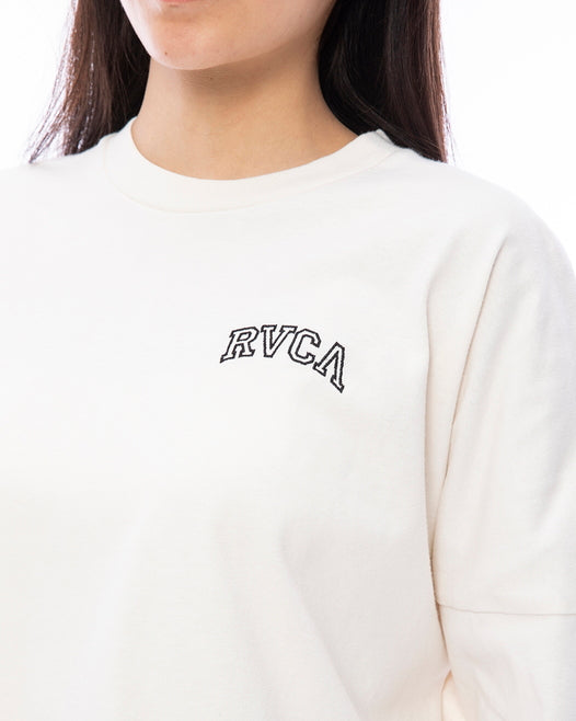 【OUTLET】RVCA レディース ARCHED FAKE RVCA LS ロンＴ【2023年秋冬モデル】