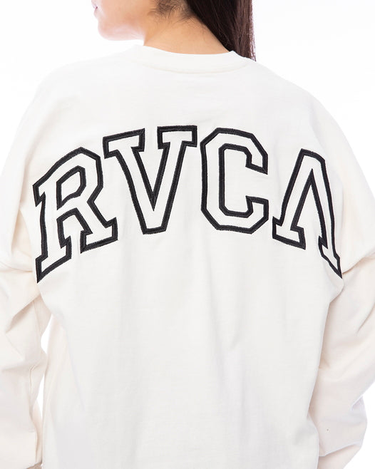 【OUTLET】RVCA レディース ARCHED FAKE RVCA LS ロンＴ【2023年秋冬モデル】