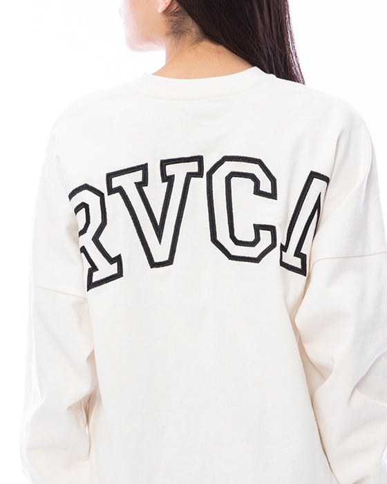 【OUTLET】RVCA レディース ARCHED FAKE RVCA LS ロンＴ【2023年秋冬モデル】