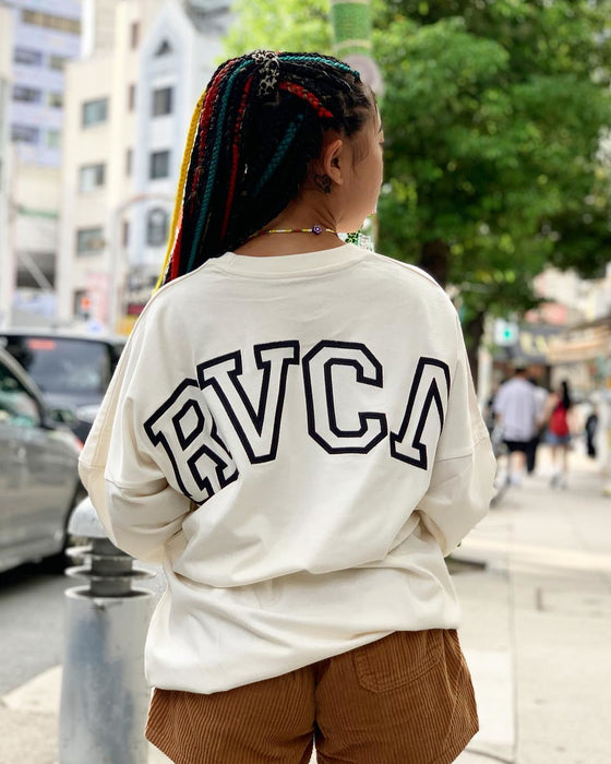 【OUTLET】RVCA レディース ARCHED FAKE RVCA LS ロンＴ【2023年秋冬モデル】