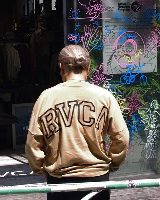 【OUTLET】RVCA レディース ARCHED FAKE RVCA LS ロンＴ【2023年秋冬モデル】