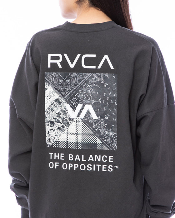 【OUTLET】RVCA レディース BANDANA BOX LOGO LS ロンＴ【2023年秋冬モデル】