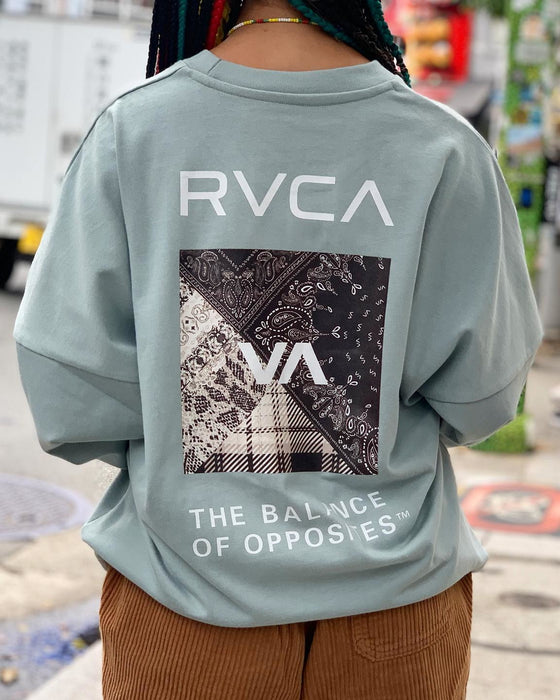 【OUTLET】RVCA レディース BANDANA BOX LOGO LS ロンＴ【2023年秋冬モデル】