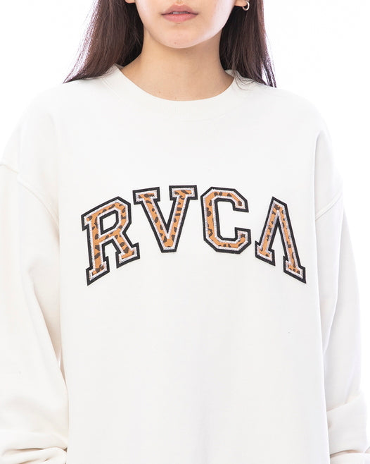 【OUTLET】RVCA レディース ARCH LOGO CREW トレーナー【2023年秋冬モデル】