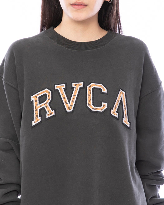 【OUTLET】RVCA レディース ARCH LOGO CREW トレーナー【2023年秋冬モデル】