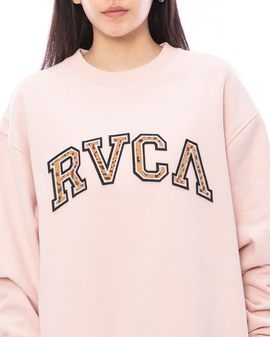 【OUTLET】RVCA レディース ARCH LOGO CREW トレーナー【2023年秋冬モデル】