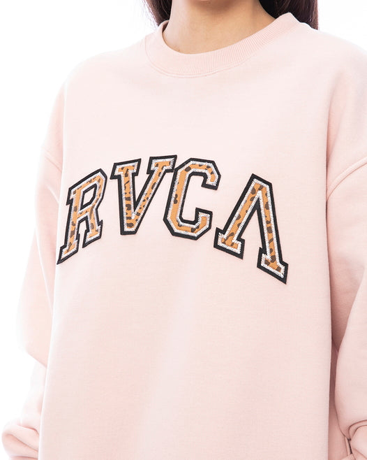 【OUTLET】RVCA レディース ARCH LOGO CREW トレーナー【2023年秋冬モデル】