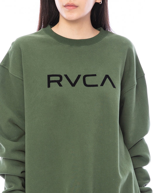 【OUTLET】RVCA レディース BIG RVCA CREW トレーナー【2023年秋冬モデル】