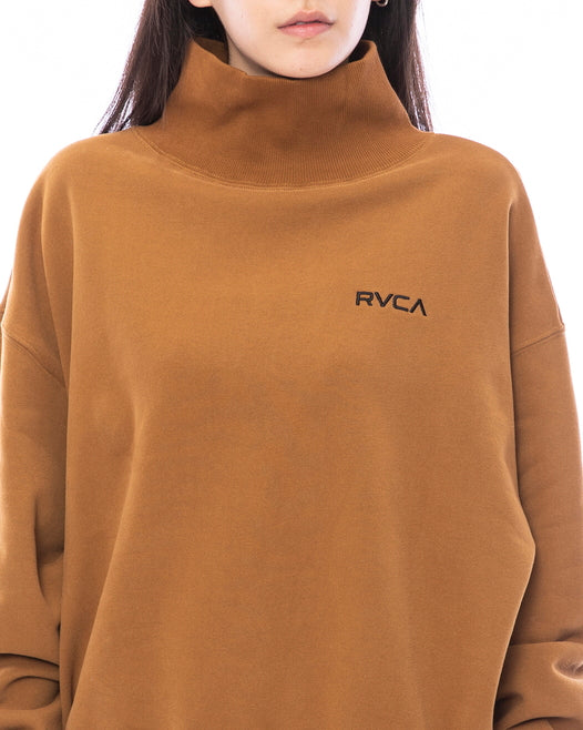 【OUTLET】RVCA レディース BADGE RVCA TURTLE FLEECE トレーナー【2023年秋冬モデル】