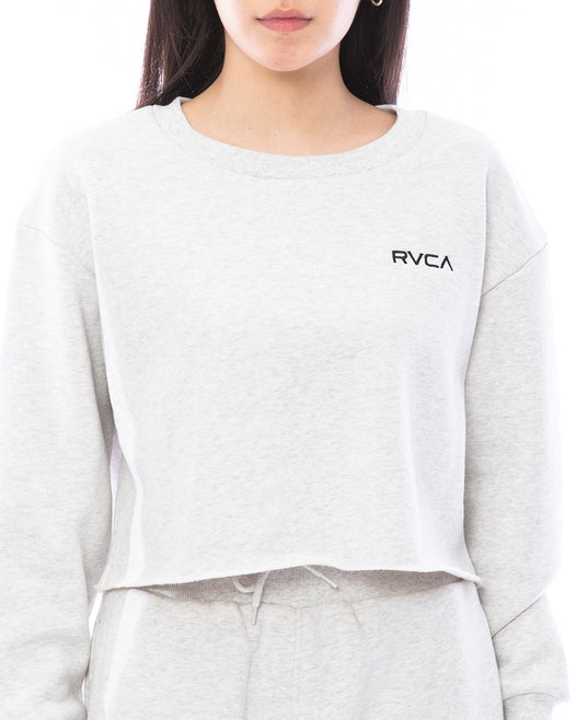 【OUTLET】RVCA レディース MINI RVCA CROPED CREW トレーナー【2023年秋冬モデル】