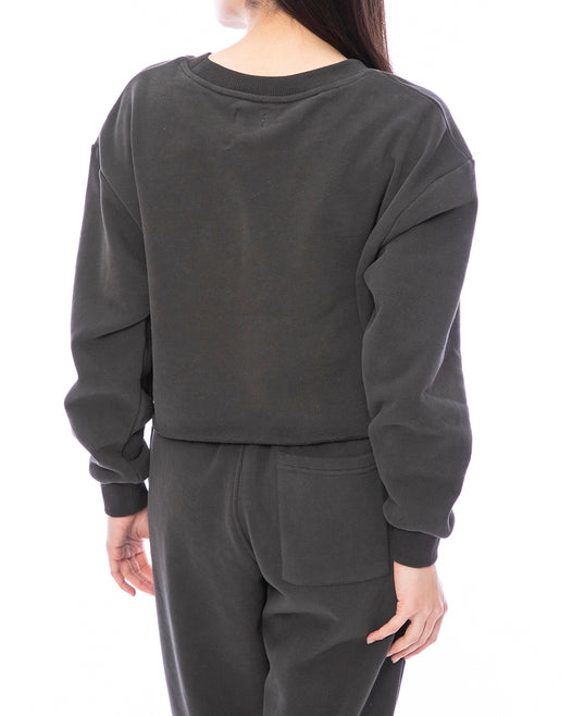 【OUTLET】RVCA レディース MINI RVCA CROPED CREW トレーナー【2023年秋冬モデル】