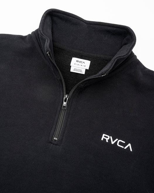 【OUTLET】RVCA レディース BANDANA BOX LOGO HALF ZIP トレーナー【2023年秋冬モデル】