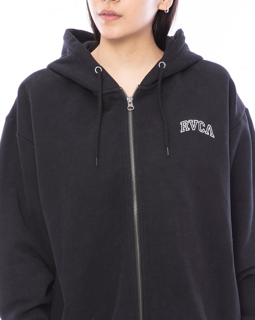 【OUTLET】RVCA レディース ARCHED RVCA ZIP HOODIE パーカー【2023年秋冬モデル】