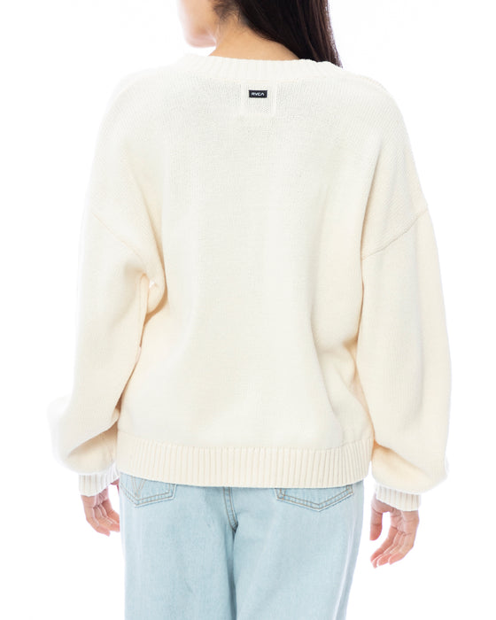 【OUTLET】【直営店限定】RVCA レディース LONG DISTANCE SWEATER セーター【2023年秋冬モデル】