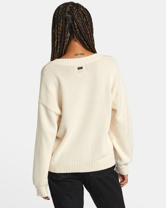 【OUTLET】【直営店限定】RVCA レディース LONG DISTANCE SWEATER セーター【2023年秋冬モデル】