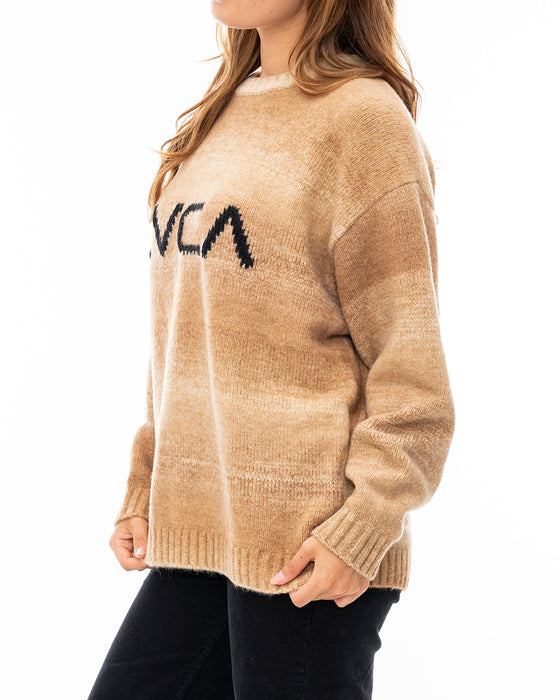 【OUTLET】RVCA レディース BIG RVCA KNIT セーター【2023年秋冬モデル】