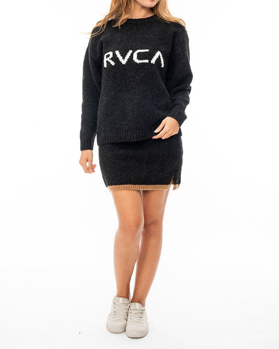 【OUTLET】RVCA レディース KNIT SKIRT スカート【2023年秋冬モデル】