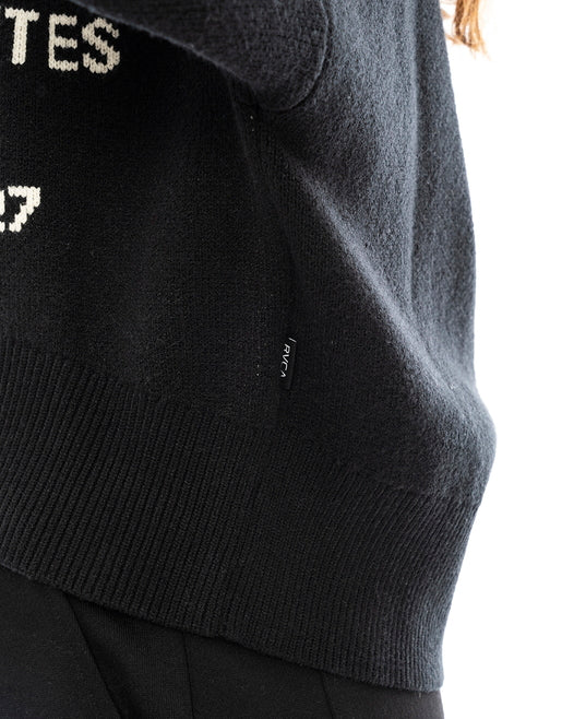 【OUTLET】RVCA レディース LETTERING KNIT セーター【2023年冬モデル】