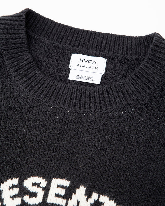 【OUTLET】RVCA レディース LETTERING KNIT セーター【2023年冬モデル】