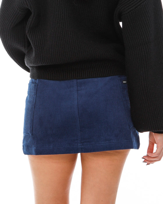 【OUTLET】RVCA レディース CORDUROY MINI SKIRT スカート【2023年秋冬モデル】