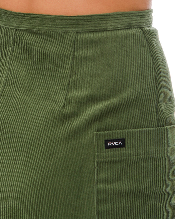 【OUTLET】RVCA レディース CORDUROY MINI SKIRT スカート【2023年秋冬モデル】