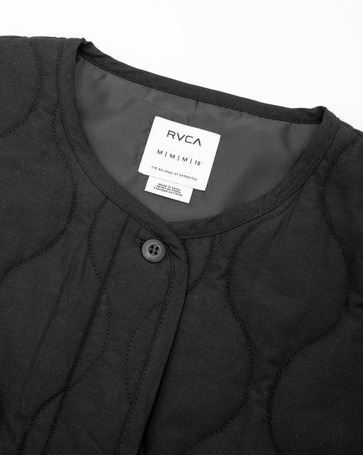 【OUTLET】RVCA レディース QUILTTED JACKET ジャケット【2023年秋冬モデル】