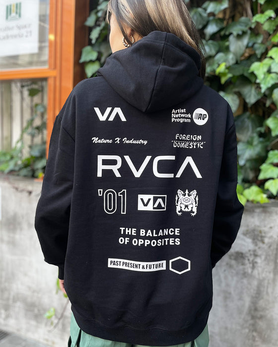 【OUTLET】RVCA レディース ALL BRAND RVCA HOODIE パーカー【2023年冬モデル】