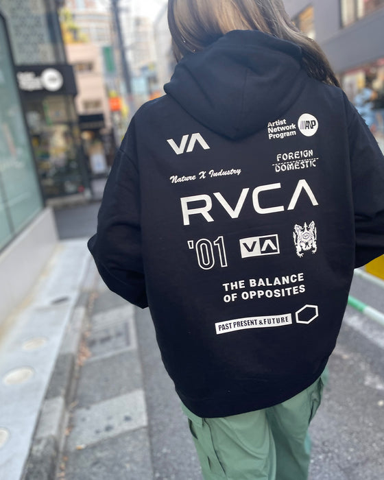 【OUTLET】RVCA レディース ALL BRAND RVCA HOODIE パーカー【2023年冬モデル】