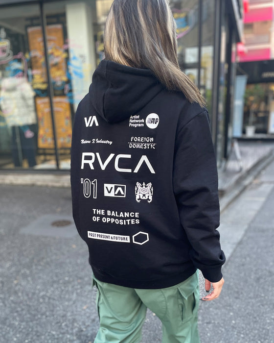 【OUTLET】RVCA レディース ALL BRAND RVCA HOODIE パーカー【2023年冬モデル】