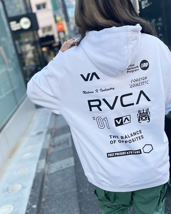 【OUTLET】RVCA レディース ALL BRAND RVCA HOODIE パーカー【2023年冬モデル】