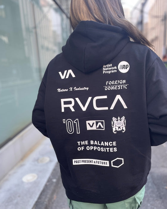 【OUTLET】RVCA レディース ALL BRAND RVCA HOODIE パーカー【2023年冬モデル】