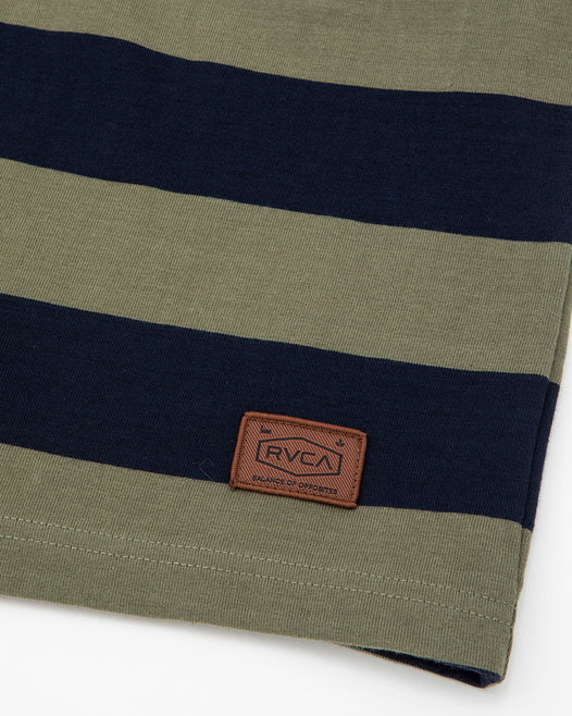 【OUTLET】【直営店限定】RVCA キッズ CHAINMAIL STRIPE LS ロンＴ【2023年冬モデル】