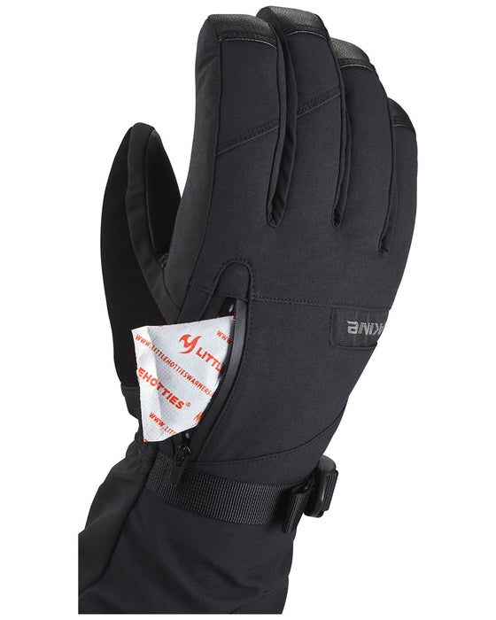 【OUTLET】DAKINE メンズ LEATHER TITAN GORE-TEX GLOVE スノーグローブ BLK 【2023/2024年冬モデル】