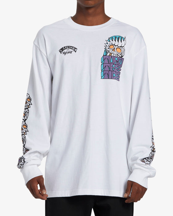 【OUTLET】BILLABONG メンズ 【BILLABONG GALLERY】【TURN THE TIDE】 SKULLS OG LS ロンT