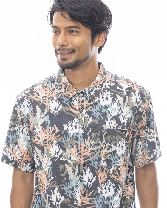 【OUTLET】BILLABONG メンズ 【CORAL GARDENERS】 CORAL GARDEN SURFTREK WOVEN SS 半袖シャツ 【2024年春夏モデル】