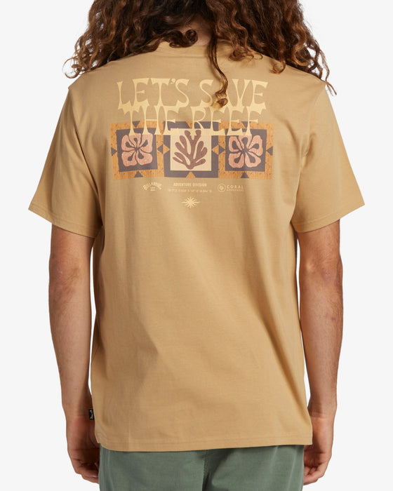 【OUTLET】BILLABONG メンズ【CORAL GARDENERS】 CG TIKI REEF SS Ｔシャツ 【2024年春夏モデル】