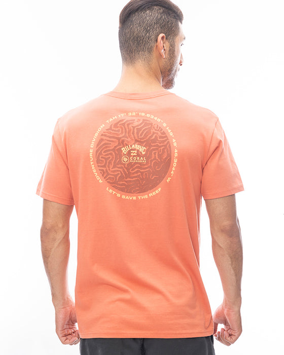 【OUTLET】BILLABONG メンズ 【CORAL GARDENERS】 CG BRAIN SS Ｔシャツ 【2024年春夏モデル】