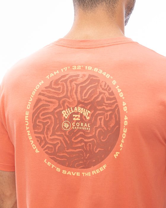 【OUTLET】BILLABONG メンズ 【CORAL GARDENERS】 CG BRAIN SS Ｔシャツ 【2024年春夏モデル】