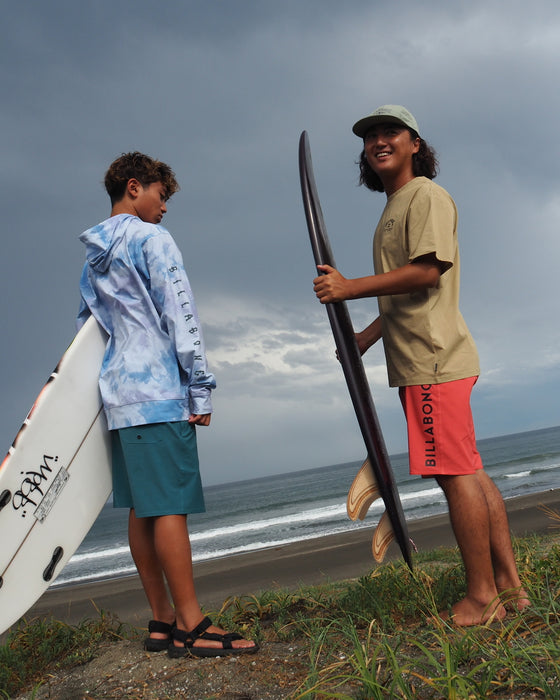 BILLABONG メンズ 【FOR SAND AND WATER】 SURF FLEX ZIP ラッシュガード 【2024年春夏モデル】