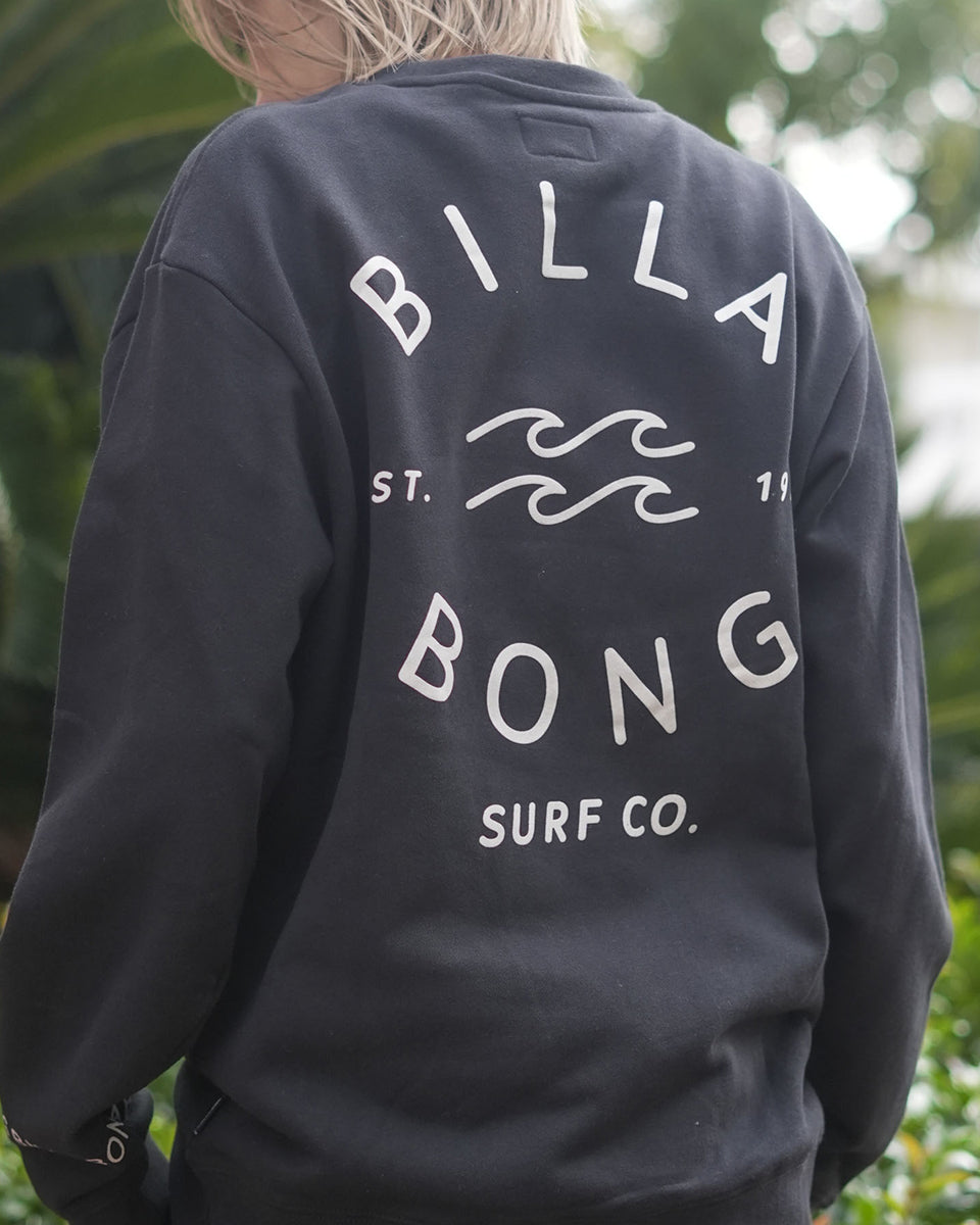 OUTLET】BILLABONG メンズ ONE TIME トレーナー BLK 【2024年秋冬モデル】