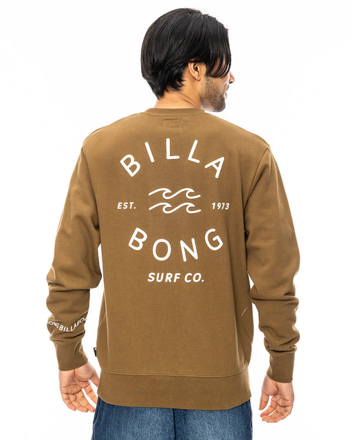 BILLABONG メンズ ONE TIME トレーナー BRN 【2024年秋冬モデル】 XL / BRN