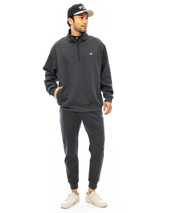 BILLABONG メンズ WAVE LAYER HALF ZIP スウェットジャケット BKH 【2024年秋冬モデル】 XL / BKH