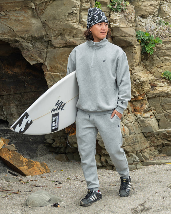 BILLABONG メンズ WAVE LAYER HALF ZIP スウェットジャケット GRH 【2024年秋冬モデル】 XL / GRH