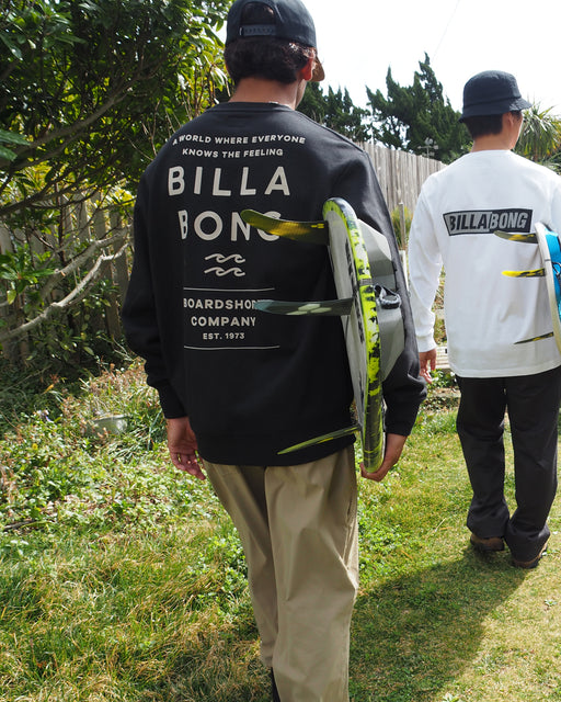 BILLABONG メンズ DECAF トレーナー BLK 【2024年秋冬モデル】 XL / BLK