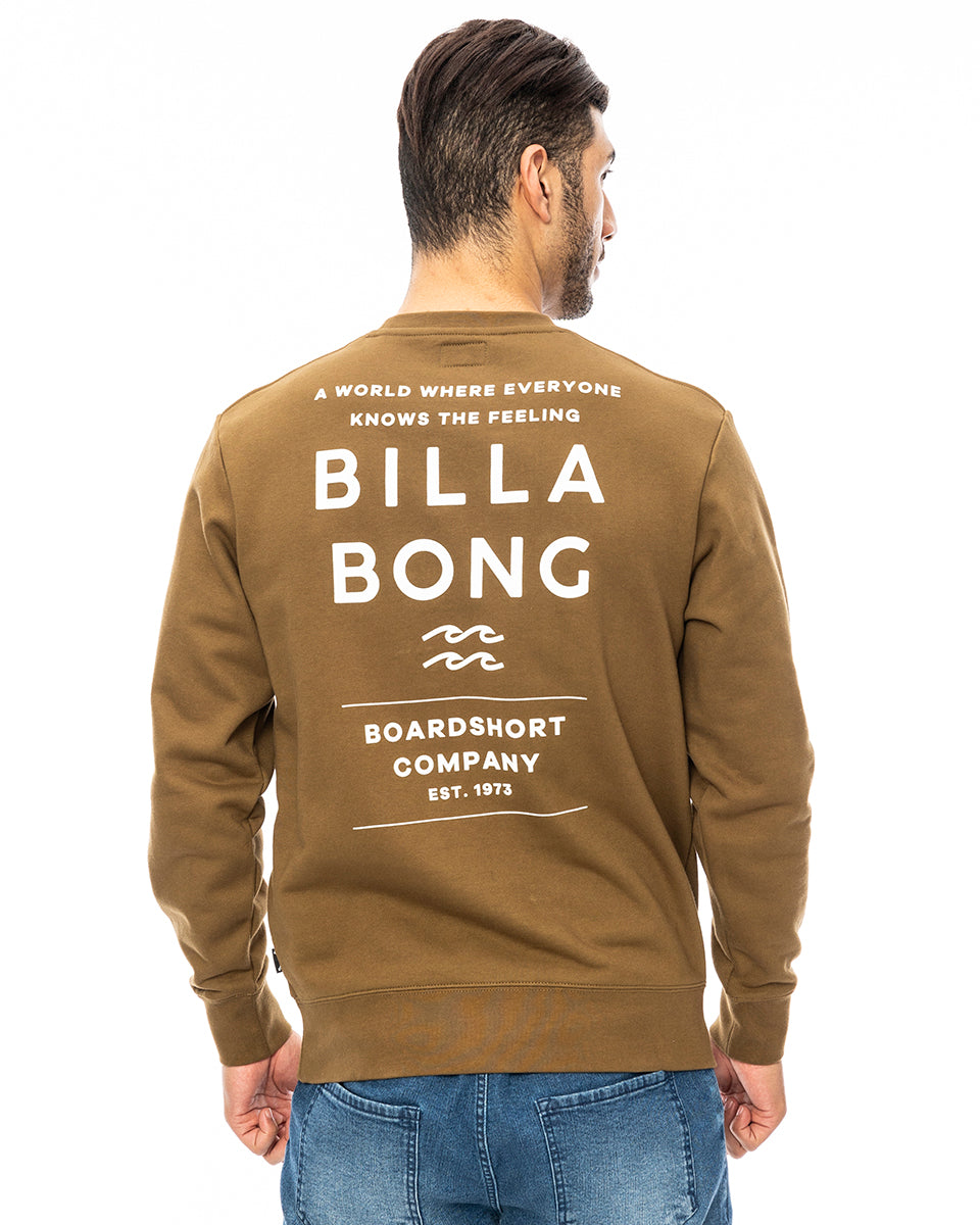 OUTLET】BILLABONG メンズ DECAF トレーナー BRN 【2024年秋冬モデル】