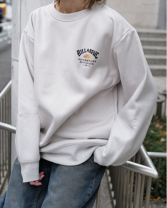 【OUTLET】BILLABONG メンズ ADIV LOGO CREW トレーナー FOG 【2024年秋冬モデル】