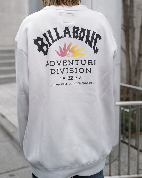 【OUTLET】BILLABONG メンズ ADIV LOGO CREW トレーナー FOG 【2024年秋冬モデル】